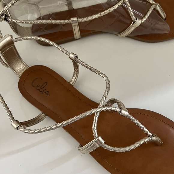 CELIA WOMEN’S ANKLE WRAP FLAT SANDALS - Picture 4 of 5